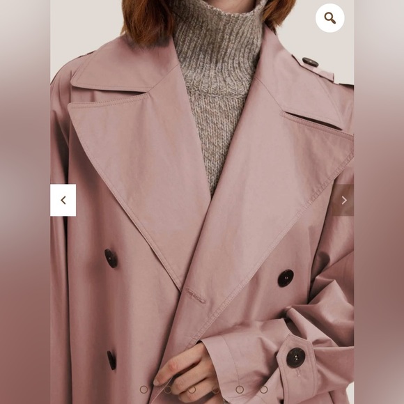 Gentle Herd Short Trench in color Sand - Size Small - Picture 5 of 5